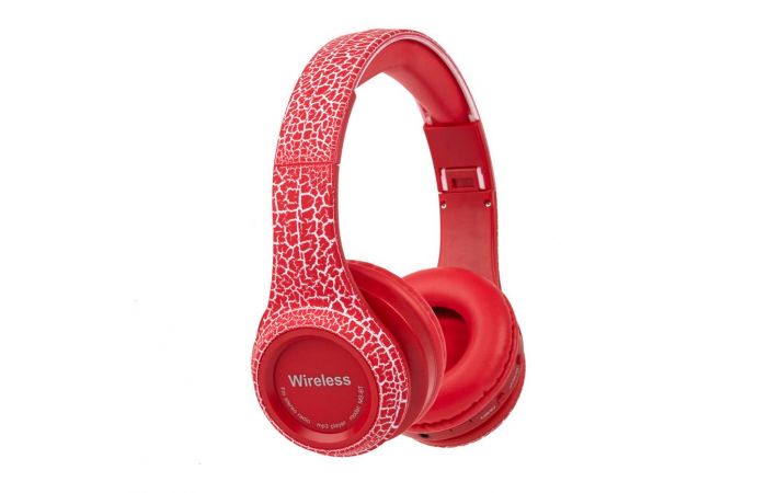 سماعة راس ويرلس headphone CRACK MS-992A  - احمر