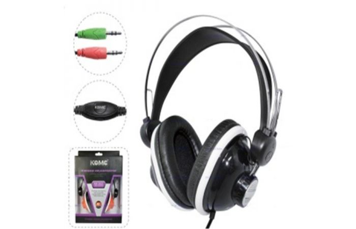 سماعة راس ستيريو Stereo headphone KM-2023 - اسود