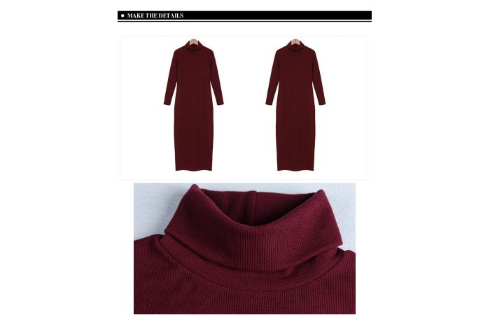 بلوزة قطنية طويلة - Xl - احمر  تركي 