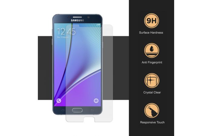 شاشة حماية XS PREMUIM Tempered Samsung Note5 [5 قطع]
