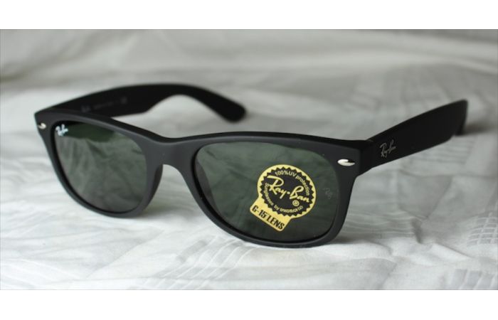 نظارة  RB2132 Wayfarer Matte Black Frame/Green Lens  اسود
