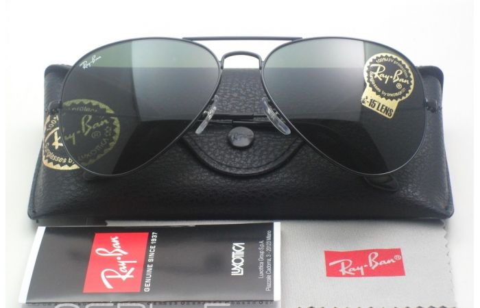  نظارة Ray-Ban RB 3025  Black Frame with Green lens - اسود 