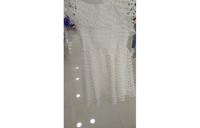 فستان نفاش - M - white