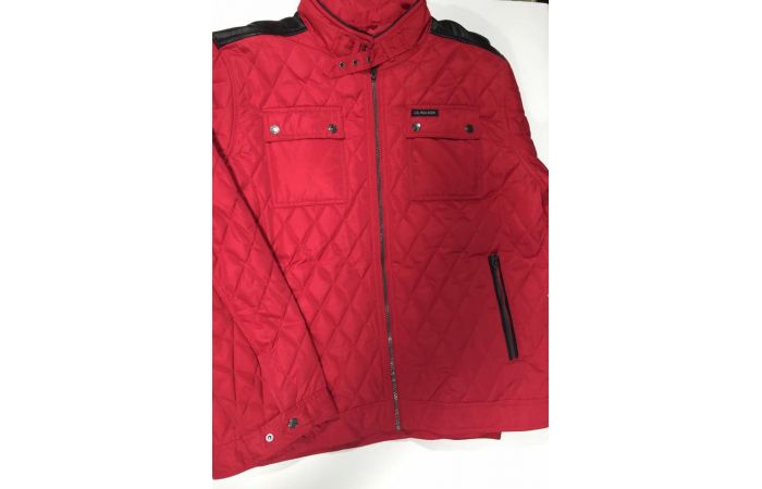 جاكيت رجالي من ماركه U.S polo - XL - احمر