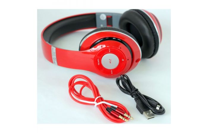 سماعات ستيريرو  (لاسلكي)  هيد فون  Stereo Headphone - احمر