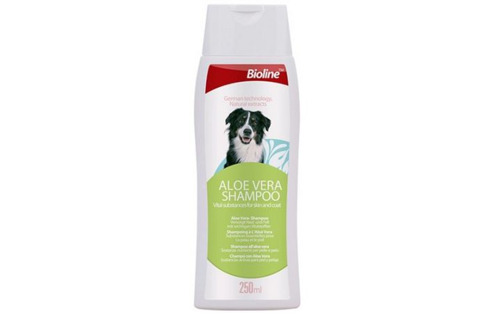 شامبو للكلاب برائحة الالوفيرا  Bioline Aloe Vera Dog Shampoo 250ml