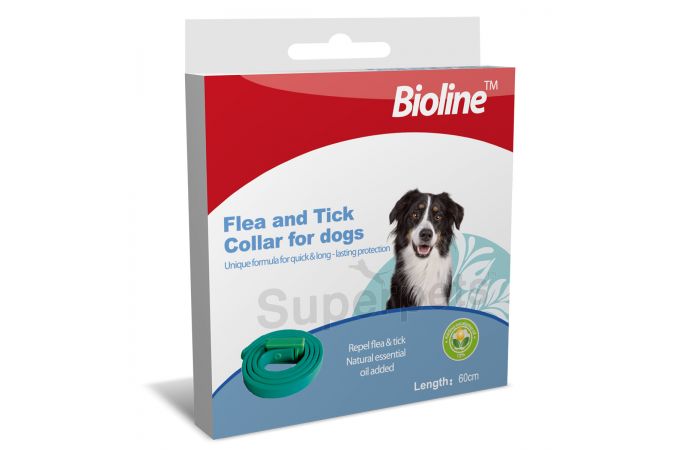 قشاط للحشرات والبراغيث والكلاب  BIOLINE Flea and tick Collar for Dog 60CM