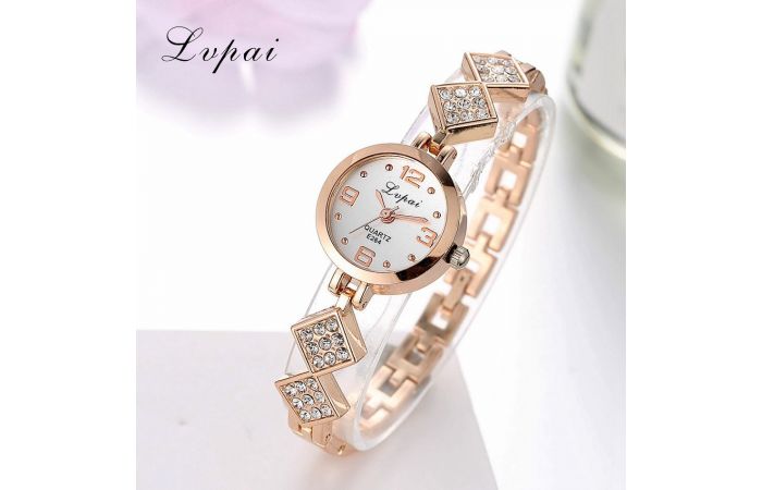 ساعة معدن ذهبي Lvpai 