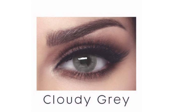 زوج عدسات لاصقة تجميلية من بيلا - elite cloudy gray 