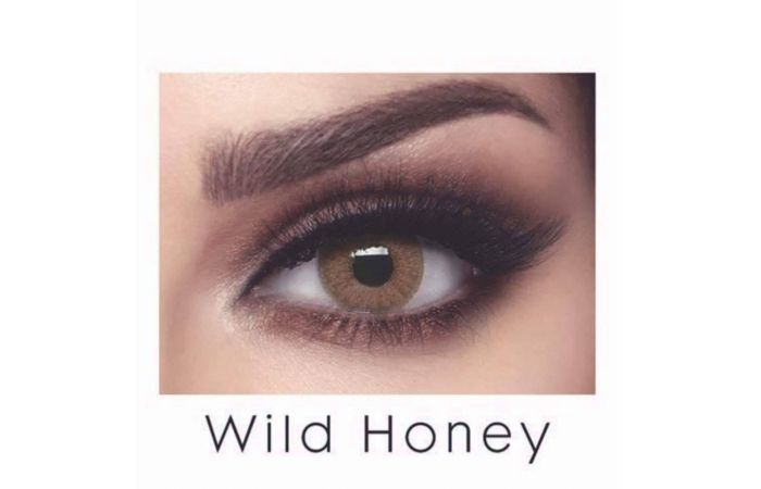  زوج عدسات لاصقة تجميلية من بيلا - elite wild honey 