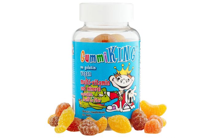 Gummi King MultiVitamin and Mineral Vegetables Fruits and Fiber For Kids 60Gummies