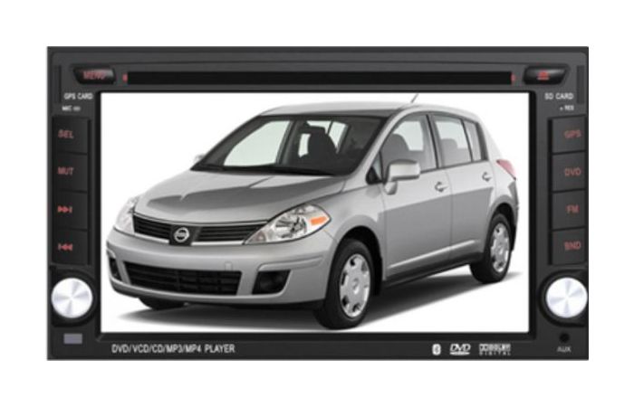 فيديو سيارة-Universal 2 Din DVD Player and GPS System with a Reverse Camera