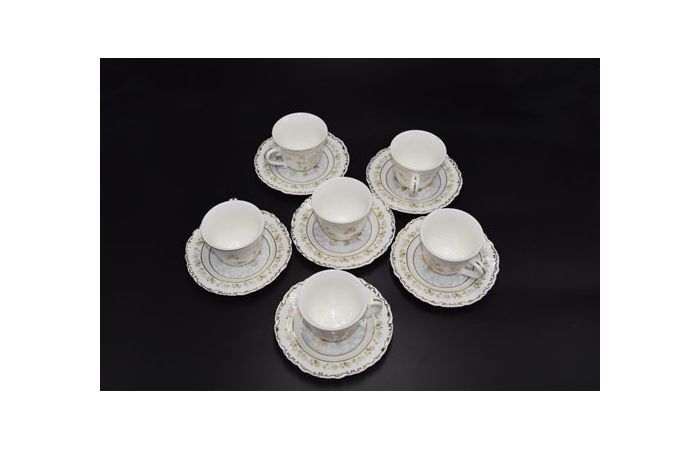 6 فنجان قهوة white flower