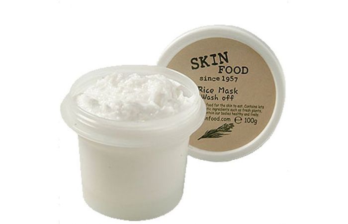 قناع الأرز مقشر للوجه سكن فود - skin food rice mask